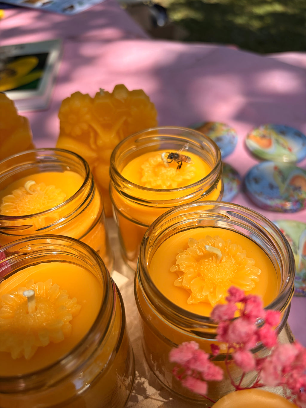 Bougie en Bocal Cire d'Abeille — Senteur Miel