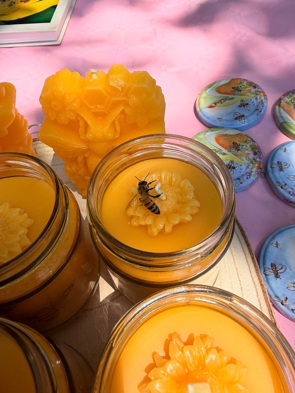 Bougie en Bocal Cire d'Abeille — Senteur Miel