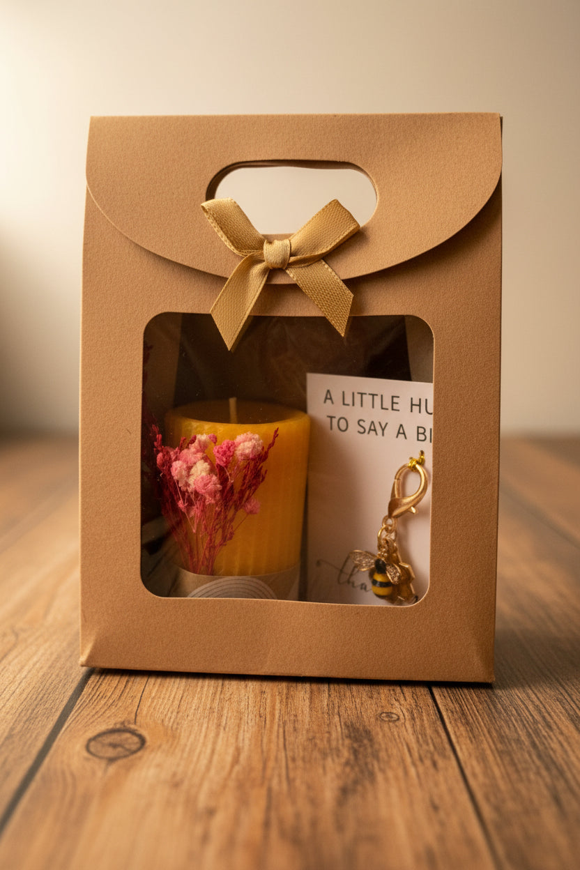 Coffret bougie cire d’abeille